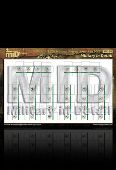 Military In Detail MID48035 1:48 Al Ghazel Ghee oil boxes