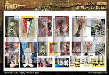 Military In Detail MID48037 1:48 Kuwaiti POW paintings 2003