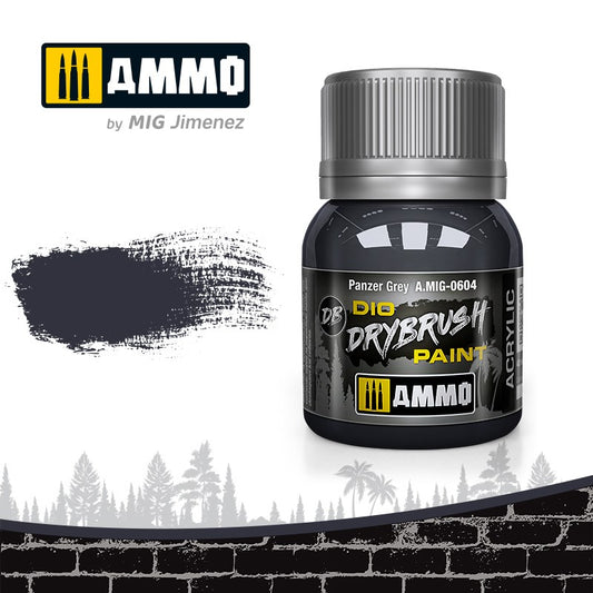 Ammo by MIG Drybrush Panzer Grey For Model Kits MIG 0604