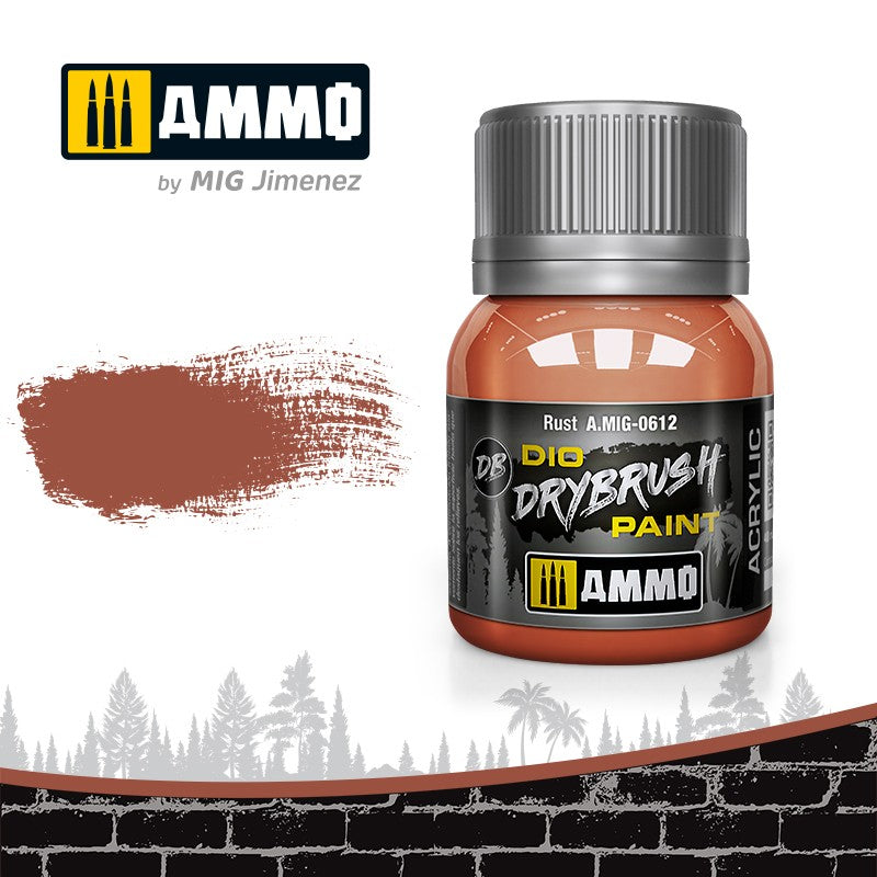 Ammo by MIG Drybrush Rust For Model Kits MIG 0612