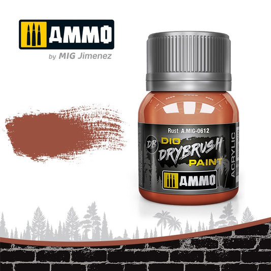 Ammo by MIG Drybrush Rust For Model Kits MIG 0612
