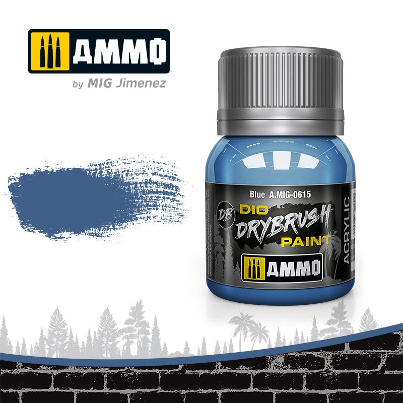 Ammo by MIG Drybrush Blue For Model Kits MIG 0615