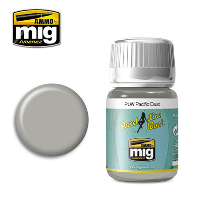 Ammo by MIG Pacific Dust Panel Line Wash For Model Kits MIG 1604