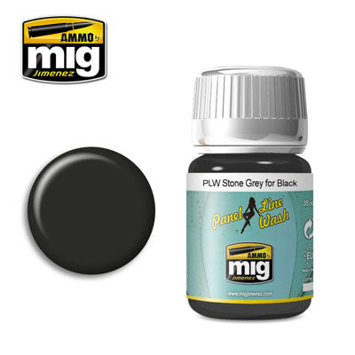 Ammo by MIG Stone Grey Panel Line Wash For Model Kits MIG 1615