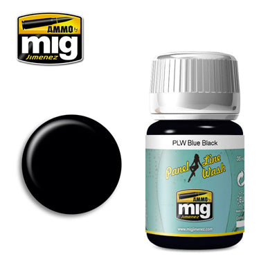 Ammo by MIG Blue Black Panel Line Wash For Model Kits MIG 1617