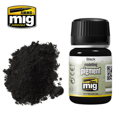 Ammo by MIG Black Pigment For Model Kits MIG 3001
