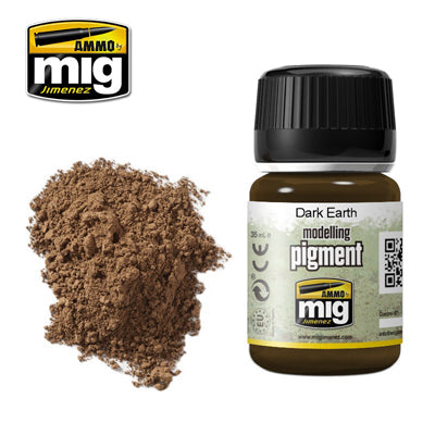 Ammo by MIG Dark Earth Pigment For Model Kits MIG 3007