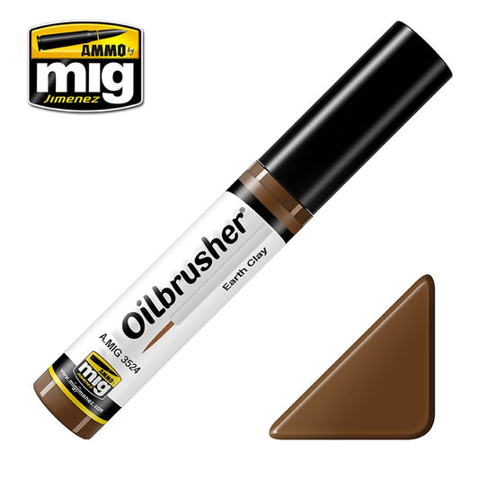 Ammo by MIG Earth Clay Oilbrusher For Model Kits MIG 3524