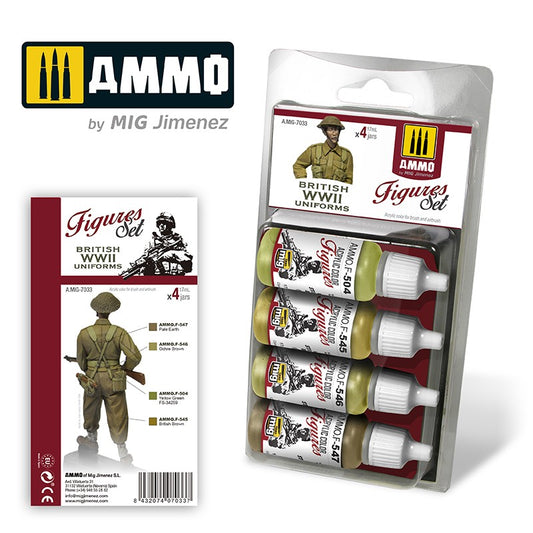 Ammo by MIG British Uniforms Wwii For Model Kits MIG 7033