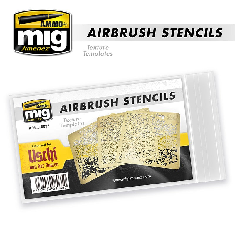 Ammo by MIG Airbrush Stencils For Model Kits MIG 8035