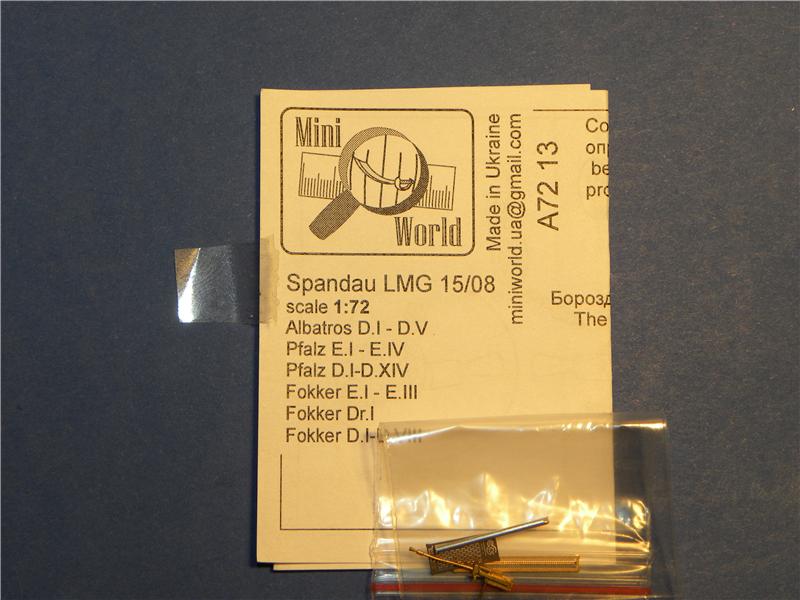 Mini World MINA7213 1:72 Spandau LMG.15/08 machine gun