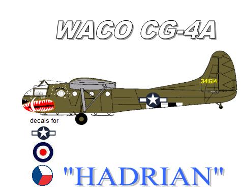 Miniwing MINI036 1:144 Waco CG-4A 'Hadrian' Decals RAF, Netherlands