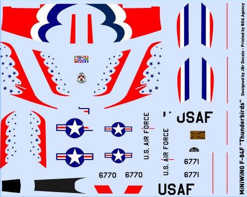 Miniwing MINI081 1:144 Republic F-84F "THUNDERSTREAK"