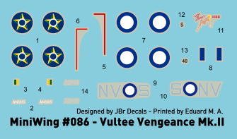 Miniwing MINI086 1:144 Vultee Mk.II Vengeance