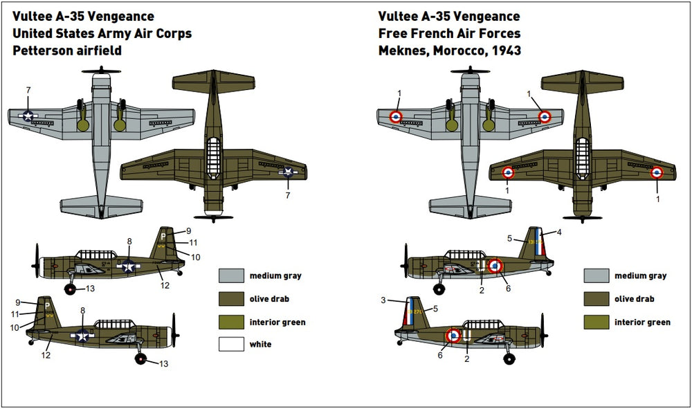 Miniwing MINI087 1:144 Vultee A-35 Vengeance