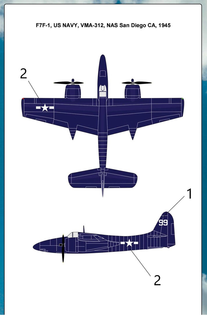Miniwing MINI088 1:144 Grumman F7F-1 Tigercat