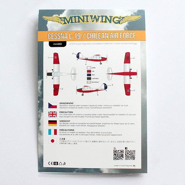 Miniwing-Plastic MINI302 1:144 Cessna O-1 BIRD DOG Chilean Air Force