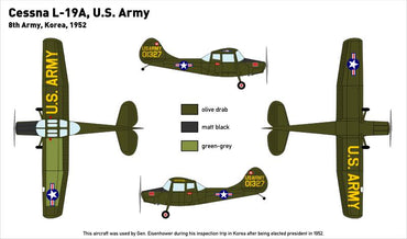 Miniwing-Plastic MINI303 1:144 Cessna O-1 BIRD DOG / USAF Korea