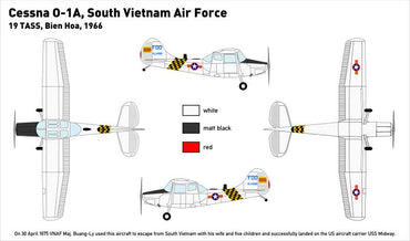 Miniwing-Plastic MINI305 1:144 Cessna O-1 BIRD DOG / South Vietnamese Air Force