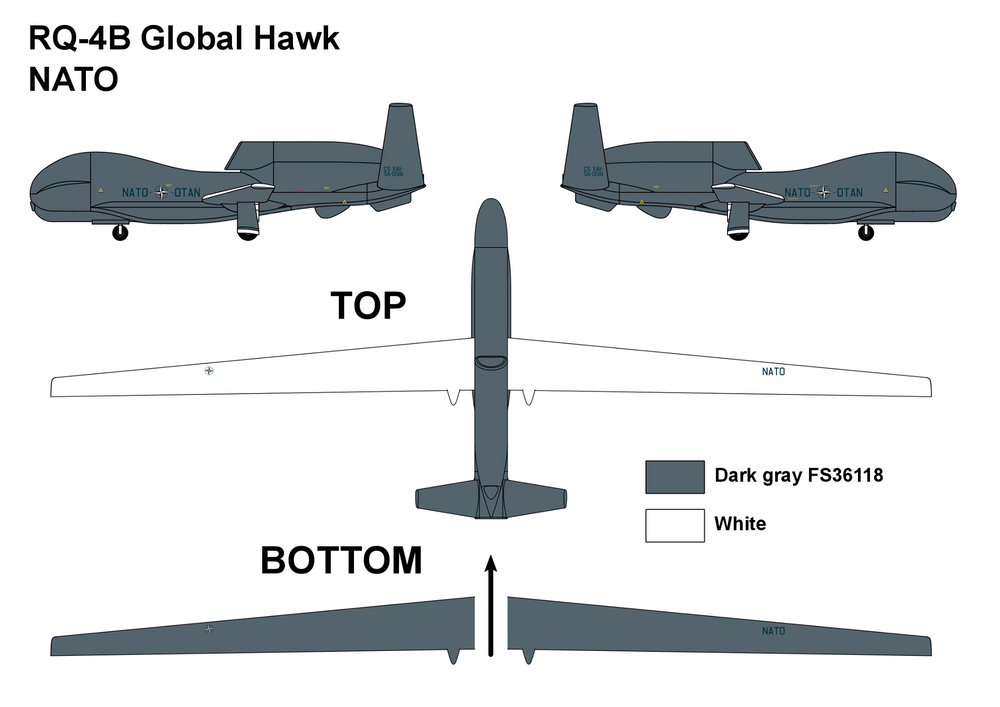 Miniwing-Plastic MINI311 1:144 Northrop-Grumman RQ-4B GLOBAL HAWK / NATO 2Q/2017