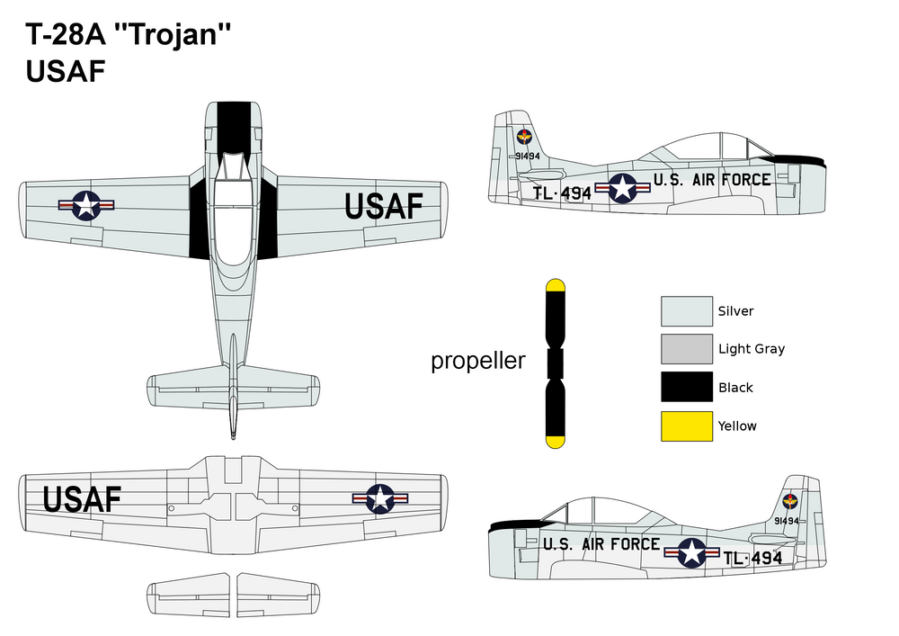 Miniwing-Plastic MINI313 1:144 North-American T-28A Trojan