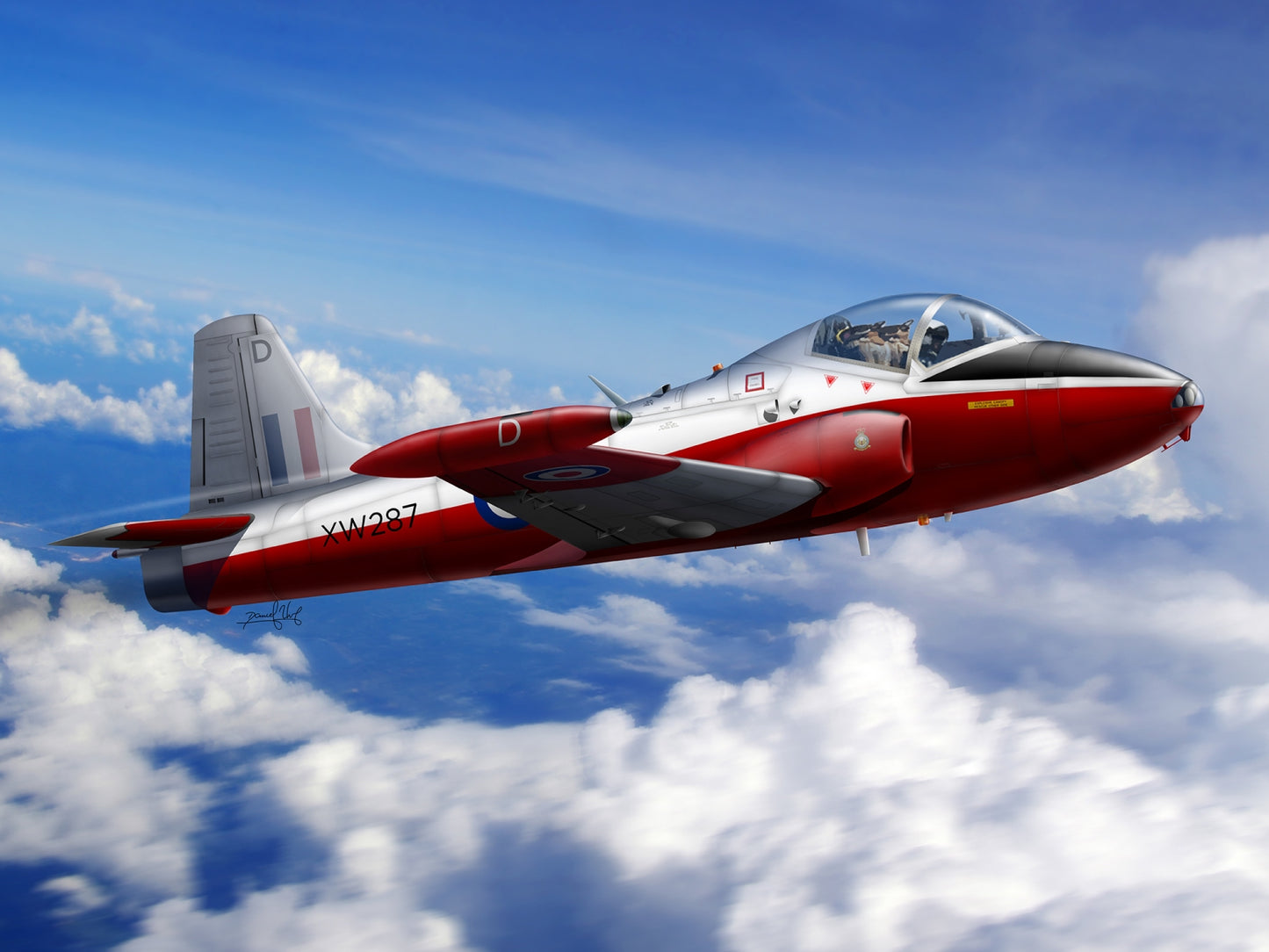 Miniwing-Plastic MINI320 1:144 BAC Jet Provost 3x RAF markings
