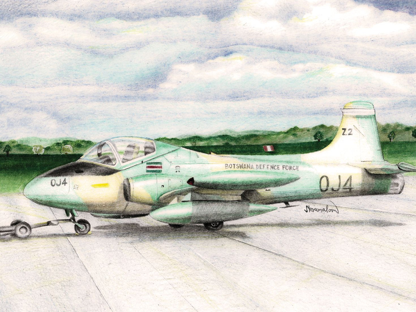 Miniwing-Plastic MINI322 1:144 BAC Strikemaster decals for Botswana Sudan