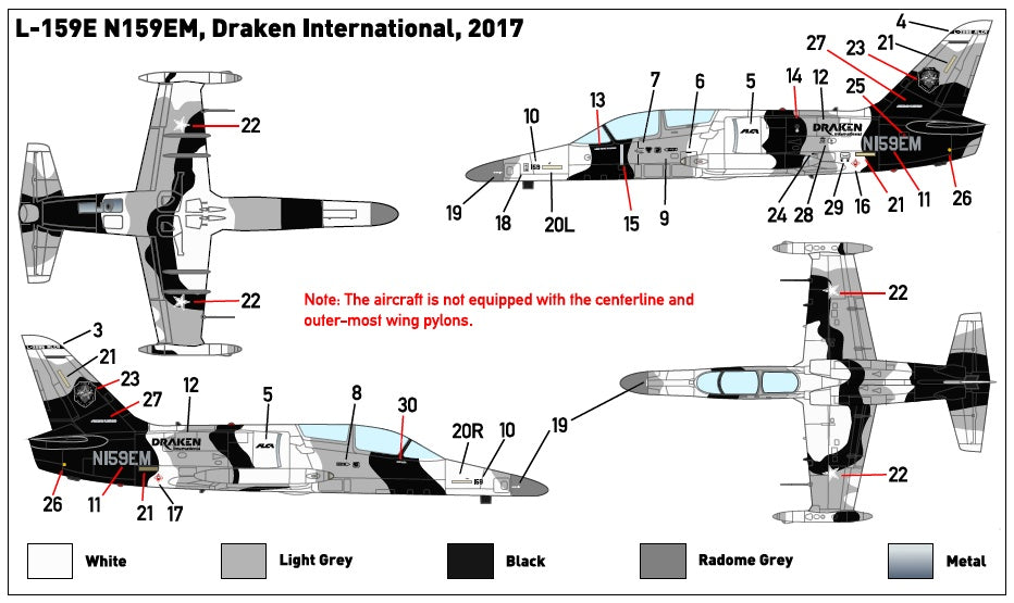 Miniwing-Plastic MINI327 1:144 Aero L-159E ALCA / Arctic Draken