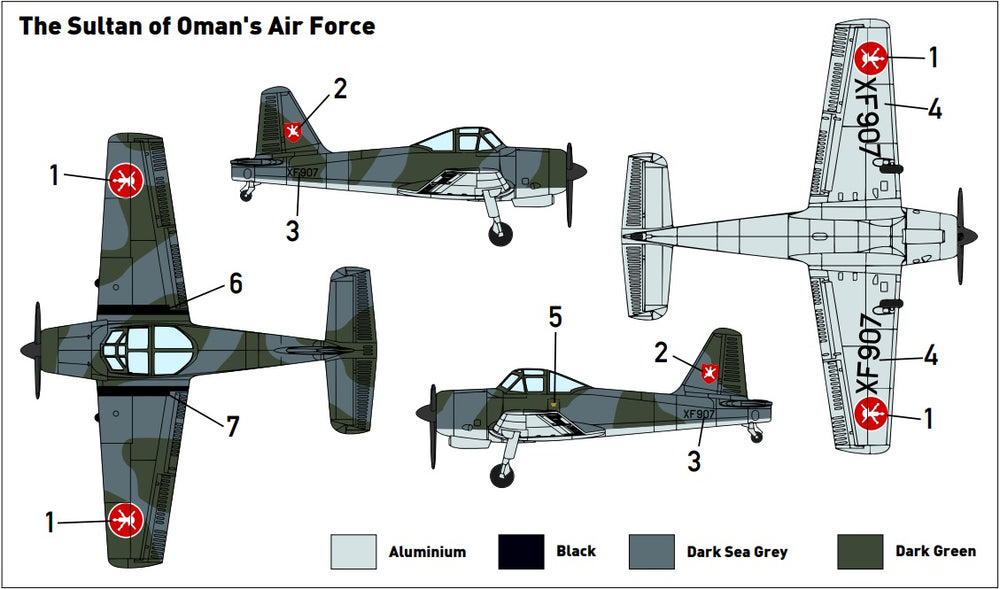 Miniwing-Plastic MINI332 Percival Provost T.52 Oman AF 1:144