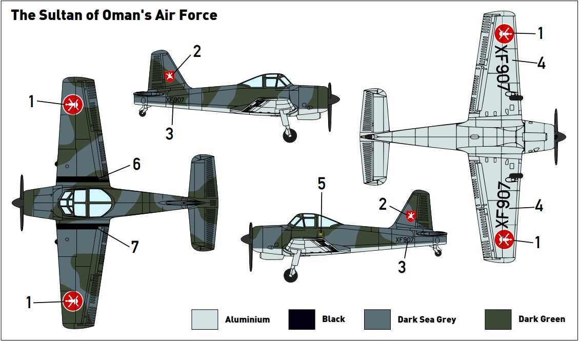 Miniwing-Plastic MINI332 Percival Provost T.52 Oman AF 1:144