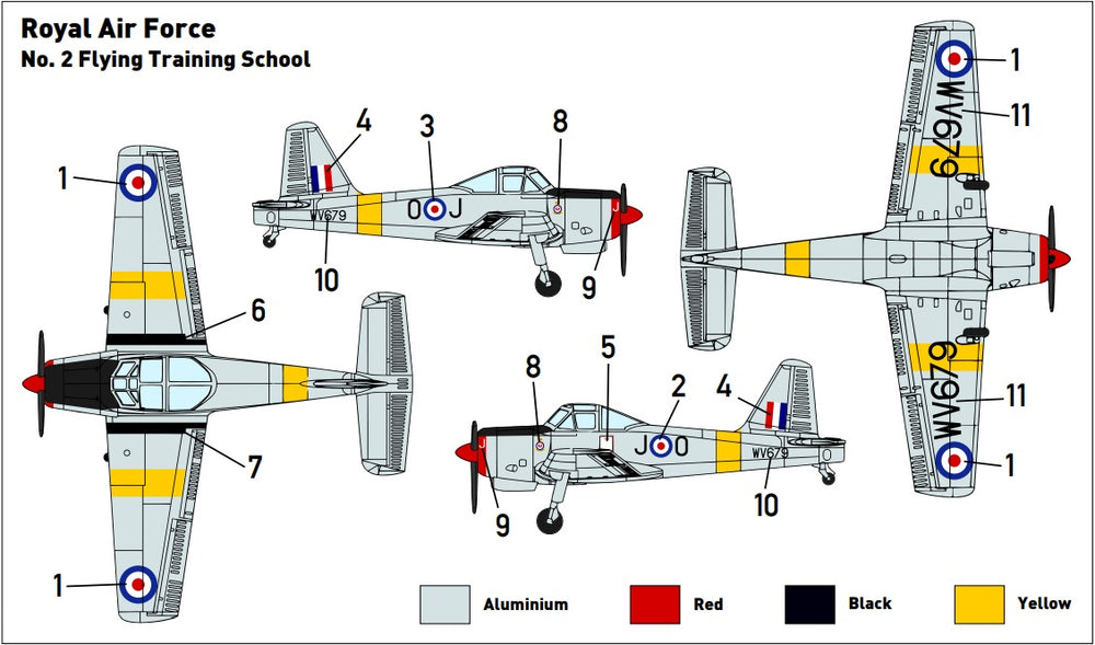 Miniwing-Plastic MINI333 Percival Provost T.1 RAF 1:144