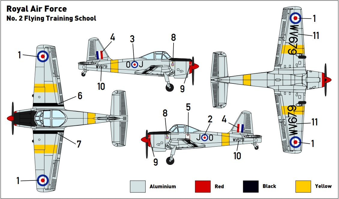 Miniwing-Plastic MINI333 Percival Provost T.1 RAF 1:144
