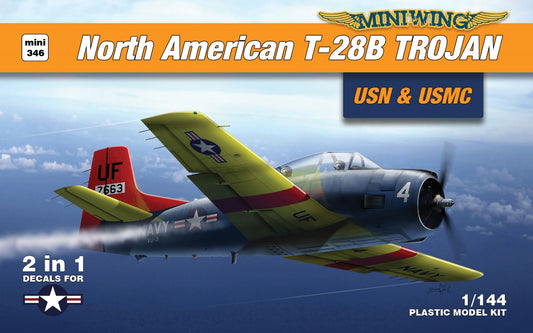 Miniwing-Plastic MINI346 T-28B Trojan USN/USMC (2 kits) 1:144