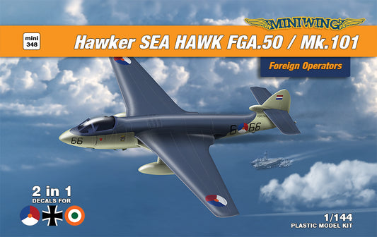 Miniwing-Plastic MINI348 Hawker Sea Hawk Mk.50/101 (2 kits) 1:144