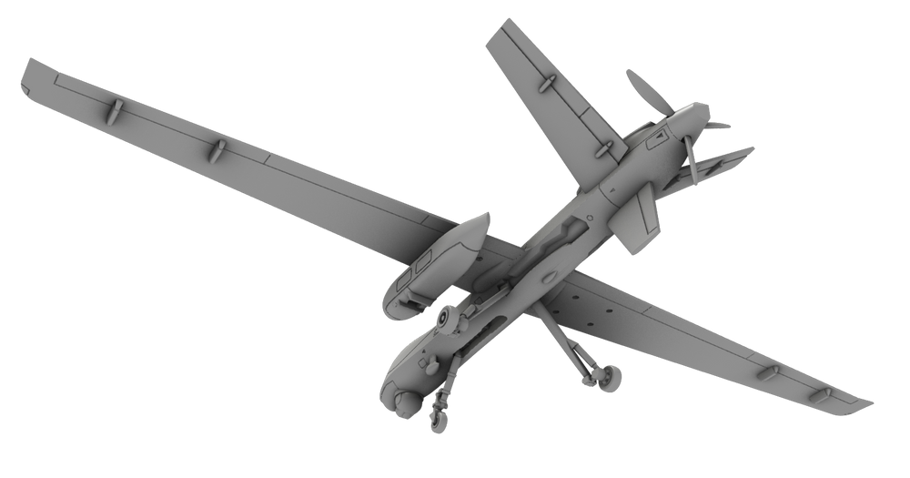Miniwing-Plastic MINI356 1:144 MQ-9 NASA, bagged plastic kit with