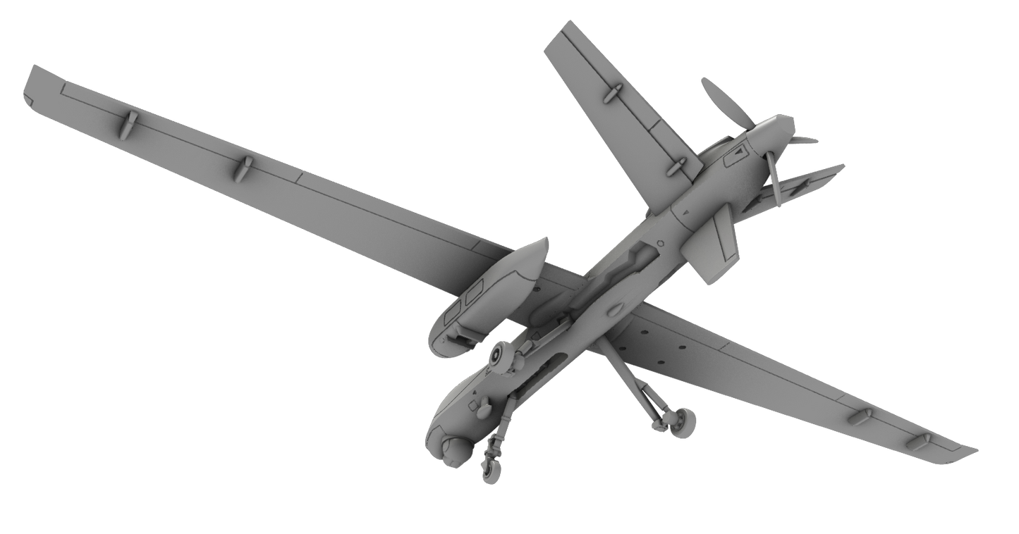 Miniwing-Plastic MINI356 1:144 MQ-9 NASA, bagged plastic kit with