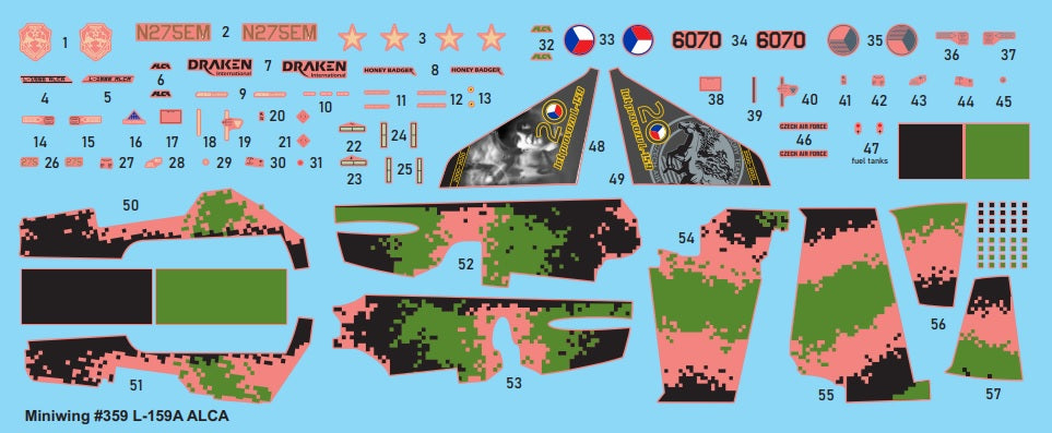 Miniwing-Plastic MINI359 Aero L-159A ALCA Czech/Draken 1:144