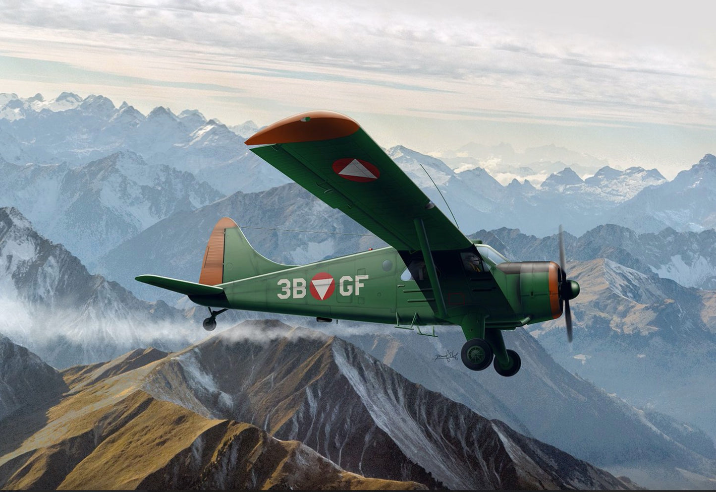 Miniwing-Plastic MINI361 DHC U-6A/L-20A Beaver Europe 1:144