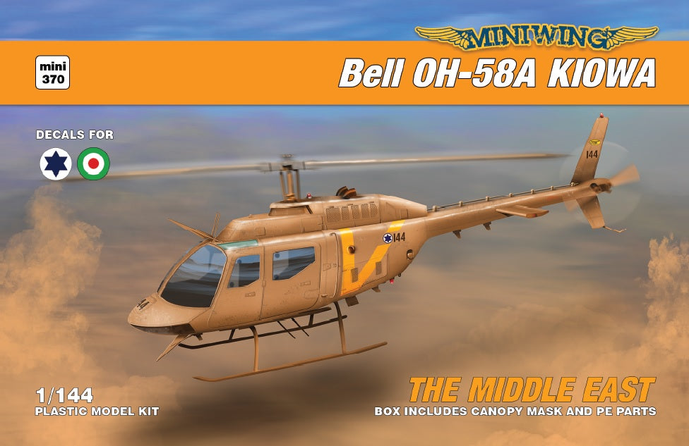 Miniwing-Plastic MINI370 Bell OH-58A Kiowa Middle East 1:144