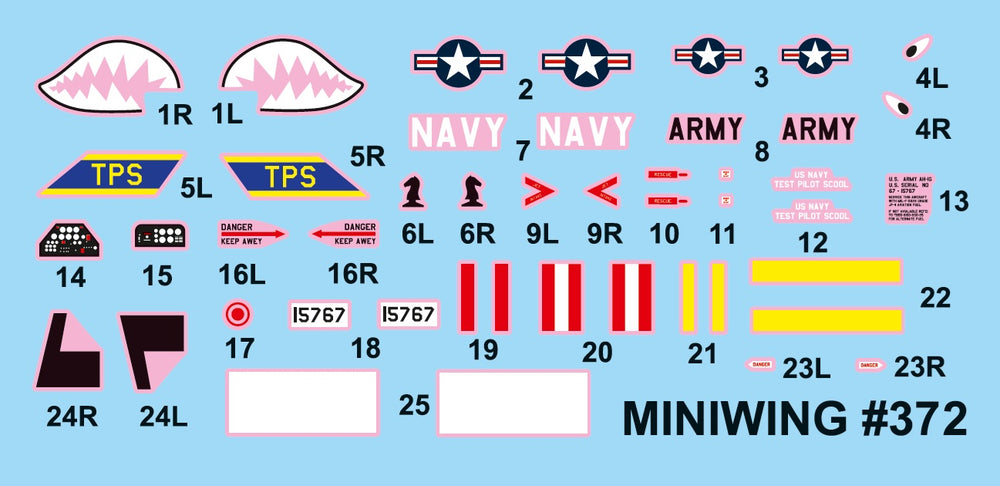 Miniwing-Plastic MINI372 1:144 Bell AH-1G COBRA over America
