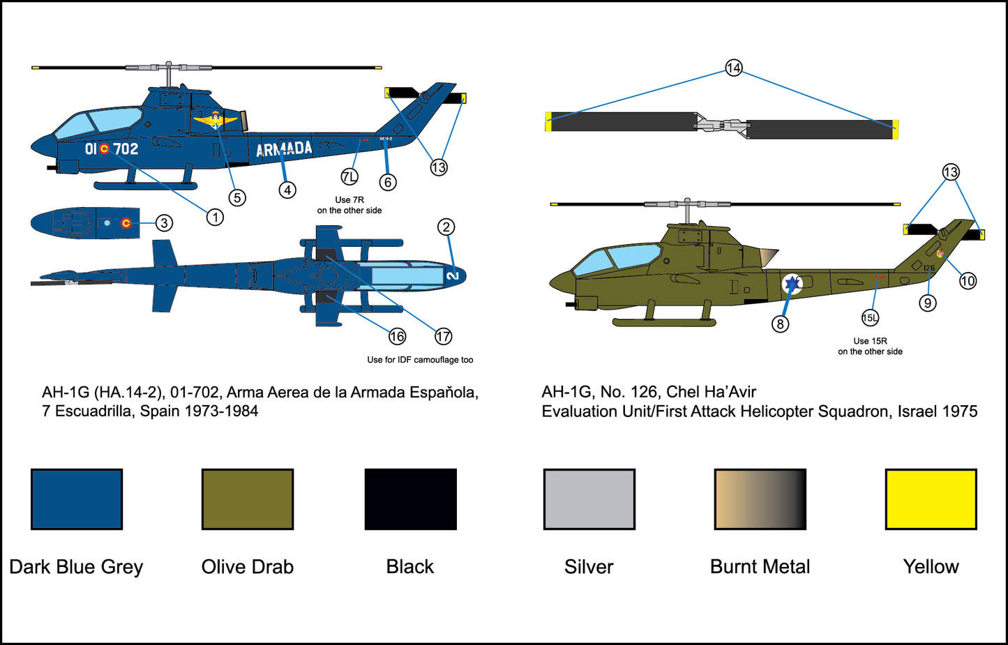 Miniwing-Plastic MINI373 1:144 Bell AH-1G COBRA Foreign Users