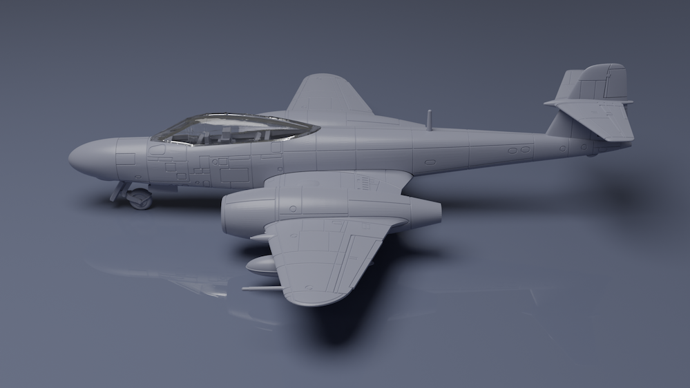 Miniwing-Plastic MINI377 Gloster Meteor NF.11 RAF 1:144