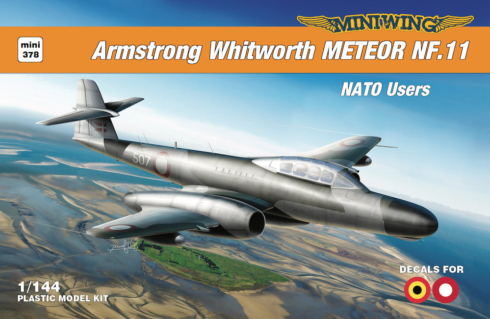 Miniwing-Plastic MINI378 Gloster Meteor NF.11 NATO Users 1:144