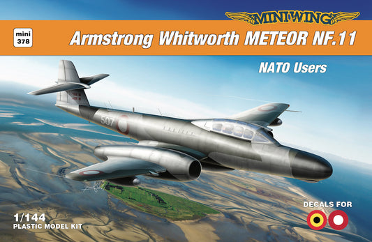 Miniwing-Plastic MINI378 Gloster Meteor NF.11 NATO Users 1:144