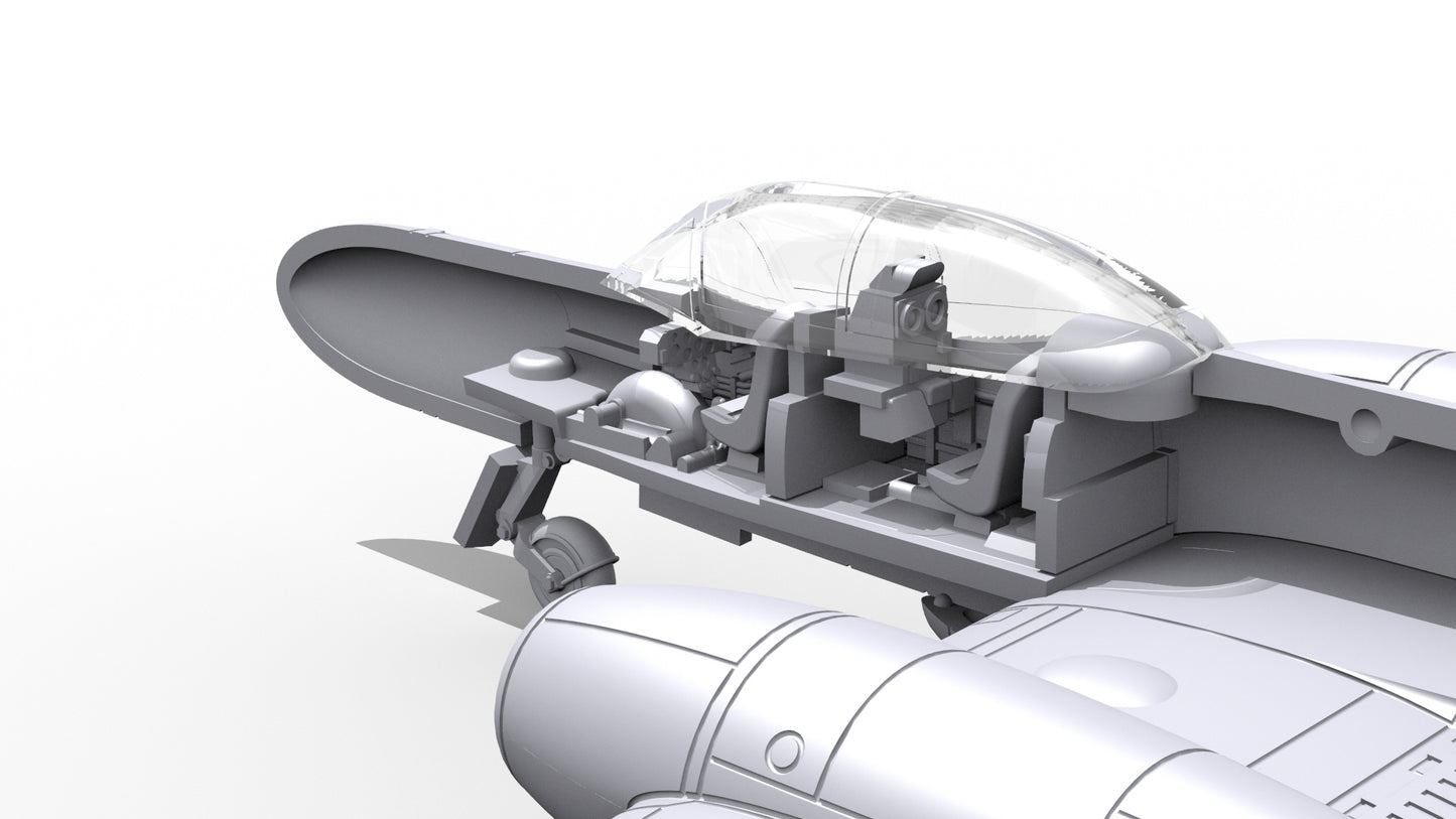 Miniwing-Plastic MINI378 Gloster Meteor NF.11 NATO Users 1:144