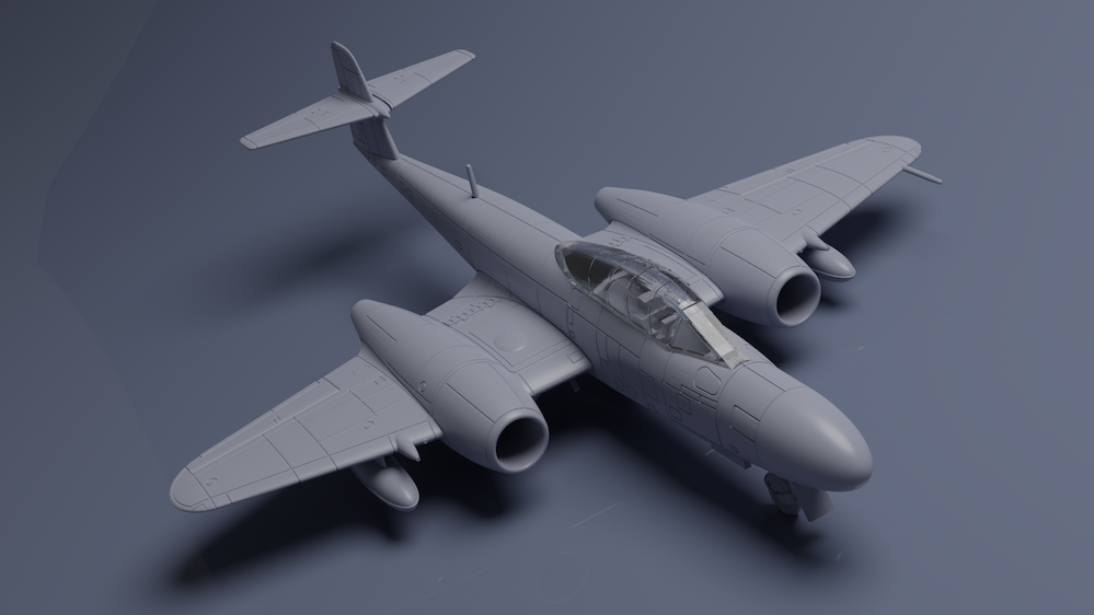 Miniwing-Plastic MINI378 Gloster Meteor NF.11 NATO Users 1:144