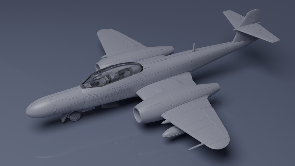 Miniwing MINI384 1:144 Meteor NF.14 RAF + Armee de l’Air
