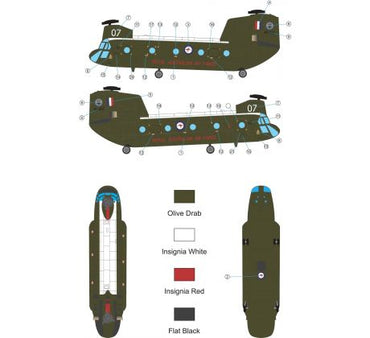 Miniwing MINI604 1:144 Boeing CH-47C CHINOOK / Australian Air Force