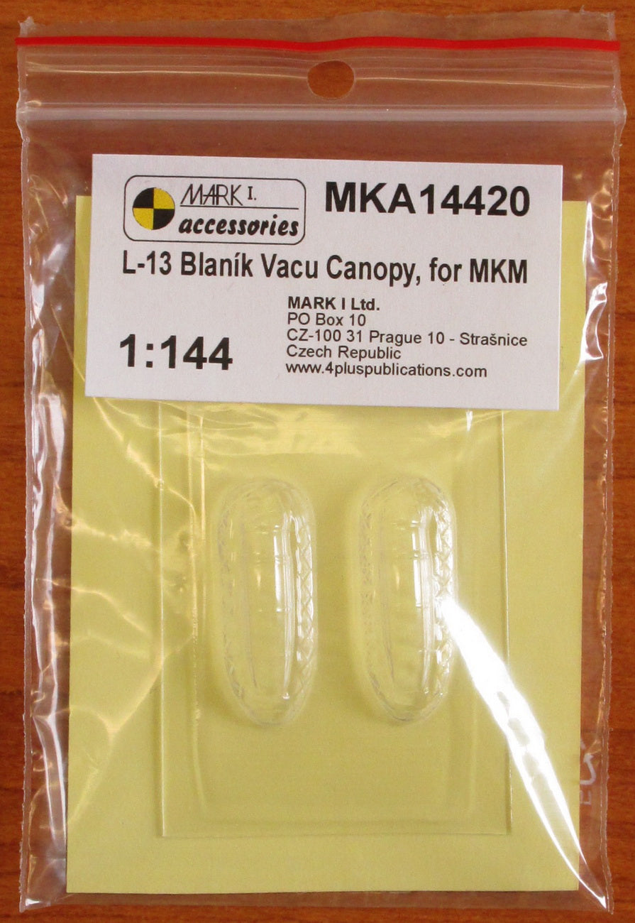 Mark I Models MKA14420 1:144 Let L-13/TZ-13 Blanik vacu canopy
