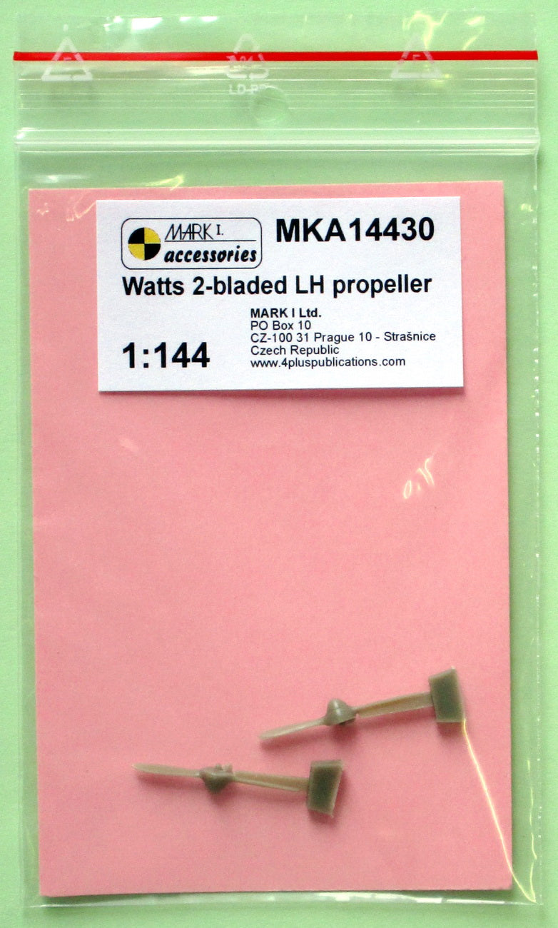 Mark I Models MKA14430 1:144 Watts 2-bladed LH propeller